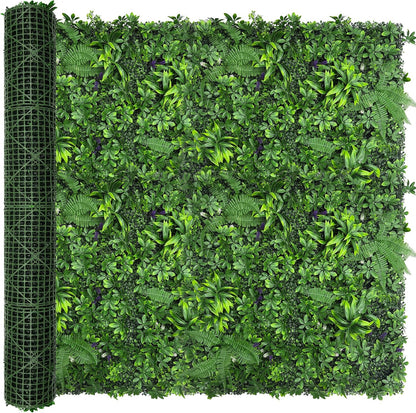 Artificial Green Boxwood Grass Wall Roll: 72"x128"(64 SQFT) UV Protected Ivy Privacy Hedge Fence Screen for Chain Link Fences Panel Indoor,Outdoor Patio Balcony & Garden
