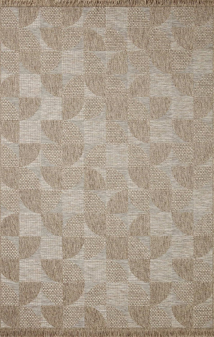 Loloi Dawn Collection Indoor/Outdoor DAW-08 Beige 2'-3" x 3'-9" Accent Rug