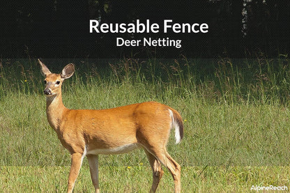AlpineReach Garden Netting 7.5 x 100 ft Heavy Duty Bird Net, Deer, Plant Protection Extra Strong Woven Mesh, Reusable Kit with Zip Ties, Animal Fencing for Fruits Trees, Black