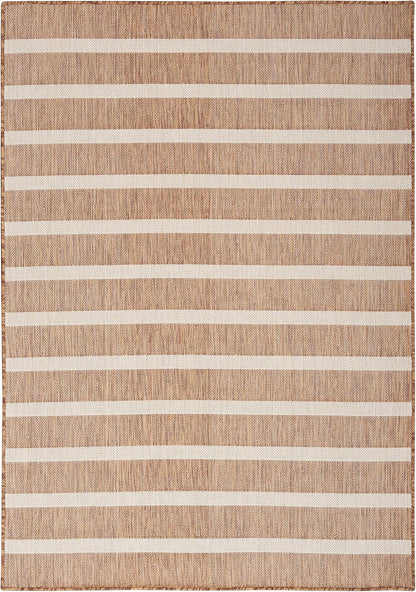 Nourison Home Positano 4' x 6' Fabric Jute Ivory Area Rug