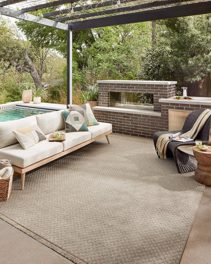 Loloi Dawn Collection Indoor/Outdoor DAW-02 Tan 8'-10" x 12'-2" Area Rug