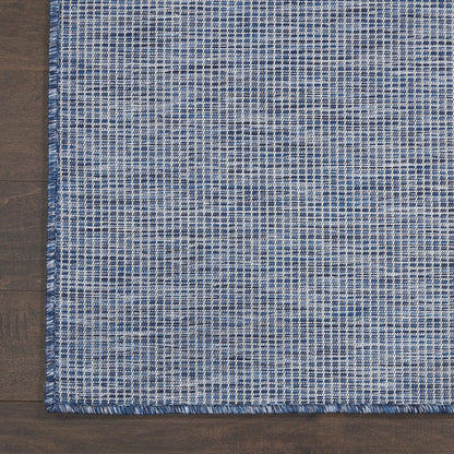 Nourison Positano Indoor/Outdoor Navy Blue 2'2" x 12' Area Rug, Easy Cleaning, Non Shedding, Bed Room, Living Room, Dining Room, Backyard, Deck, Patio (2x12)