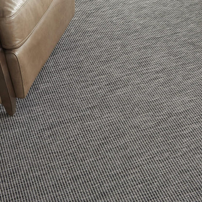 Nourison Home Positano 8' Runner Charcoal Fabric Modern Area Rug (8' Runner)