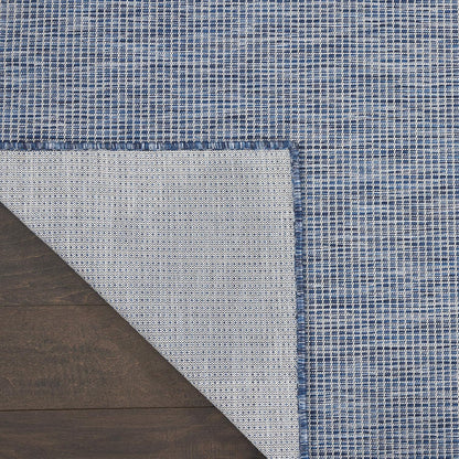 Nourison Positano Indoor/Outdoor Navy Blue 2'2" x 12' Area Rug, Easy Cleaning, Non Shedding, Bed Room, Living Room, Dining Room, Backyard, Deck, Patio (2x12)